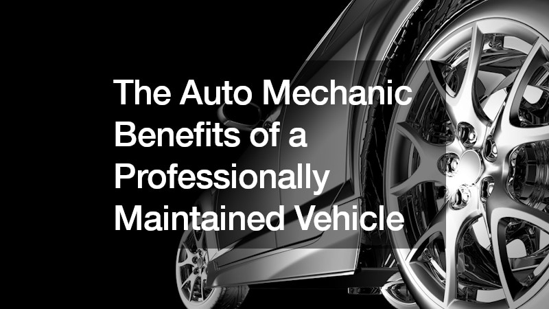 The Auto Mechanic Benefits of a Professionally Maintained Vehicle